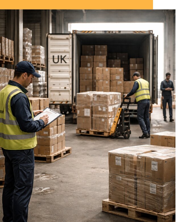 Доставка грузов из Великобритании с таможенным оформлением от 12793