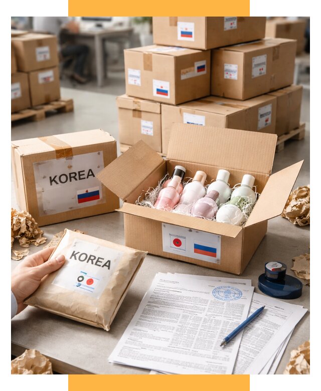Доставка косметики из Кореи от 8699 р. под ключ | СетСервис-Врф