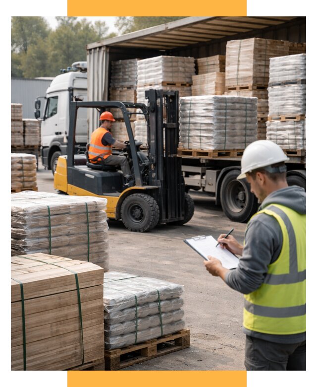 Перевозка строительных материалов от 5629 р. | СетСервис-Врф