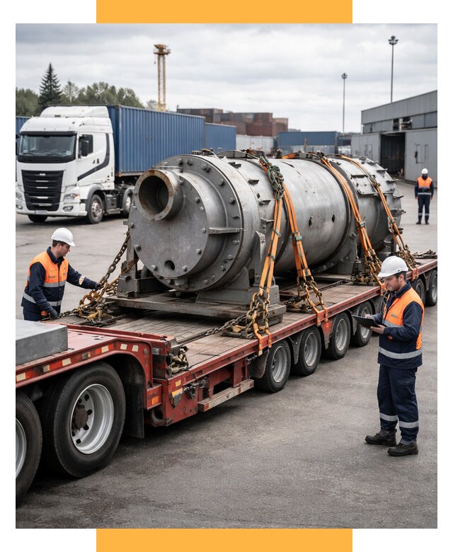 Перевозка тяжеловесных грузов под ключ от 153510 р. | СетСервис-Врф