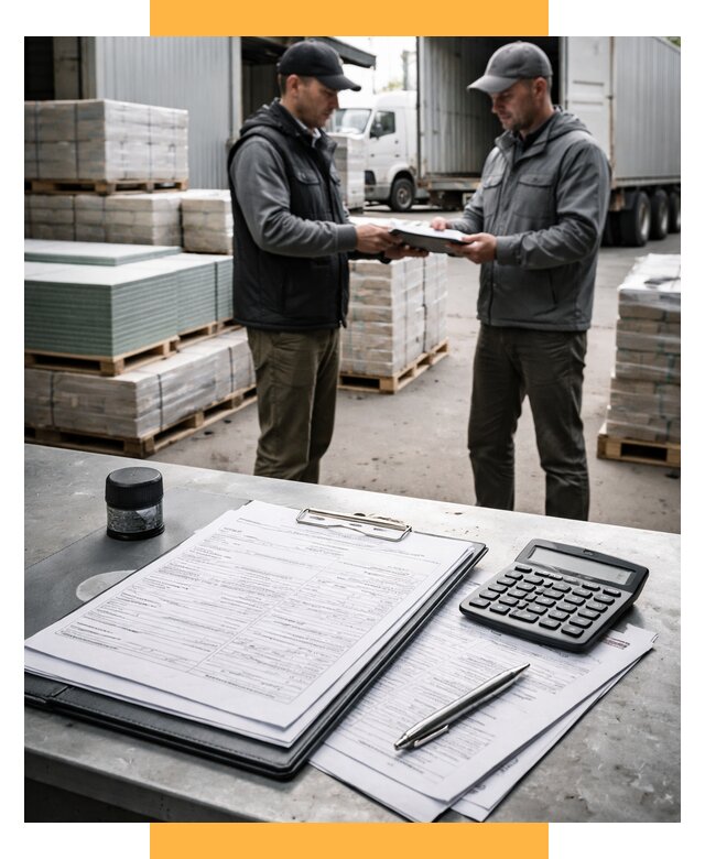Таможенное оформление стройматериалов от 8699 р. | СетСервис-Врф